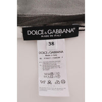 Dolce & Gabbana White Black Striped Printed Blouse Top - Paris Deluxe