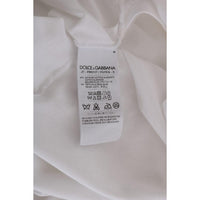 Dolce & Gabbana White Cotton Silk T-Shirt - Paris Deluxe