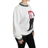 Dolce & Gabbana Chic Crew-Neck Pullover Sweater with Unique Print