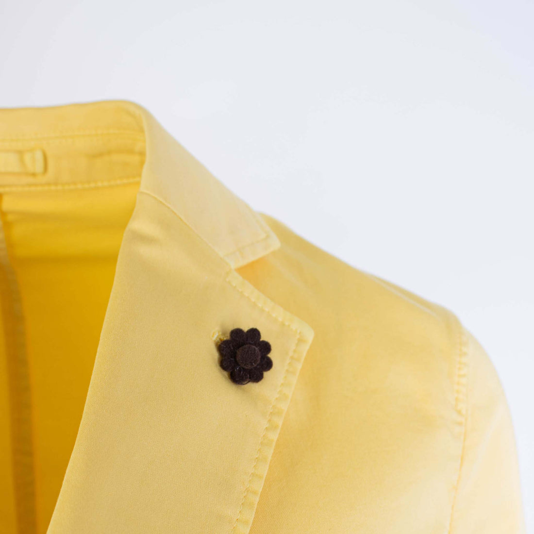 Lardini Yellow Cotton Jacket