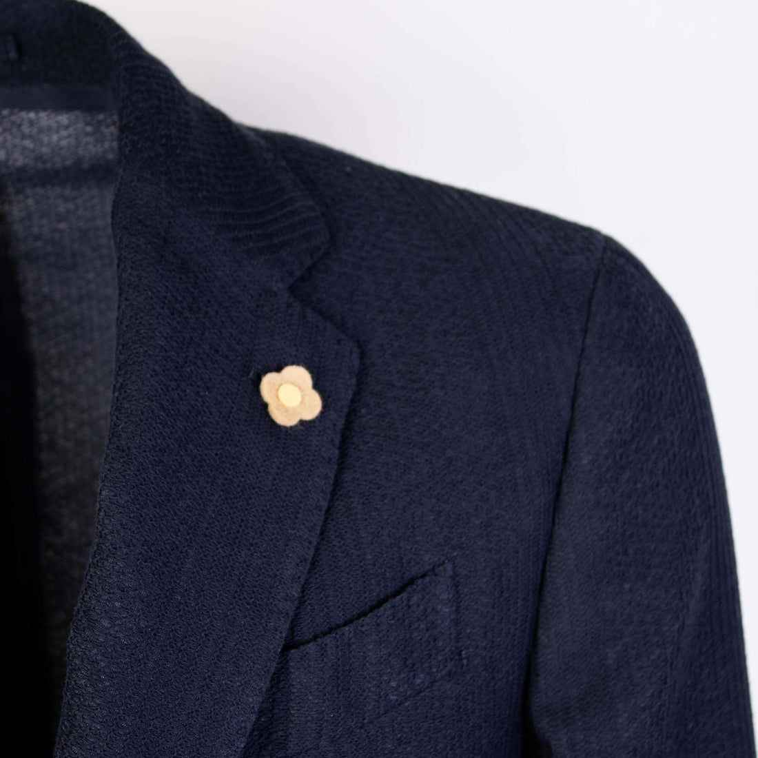 Lardini Elegant Blue Two-Button Cotton Jacket