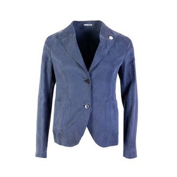Lardini Elegant Blue Viscose Jacket