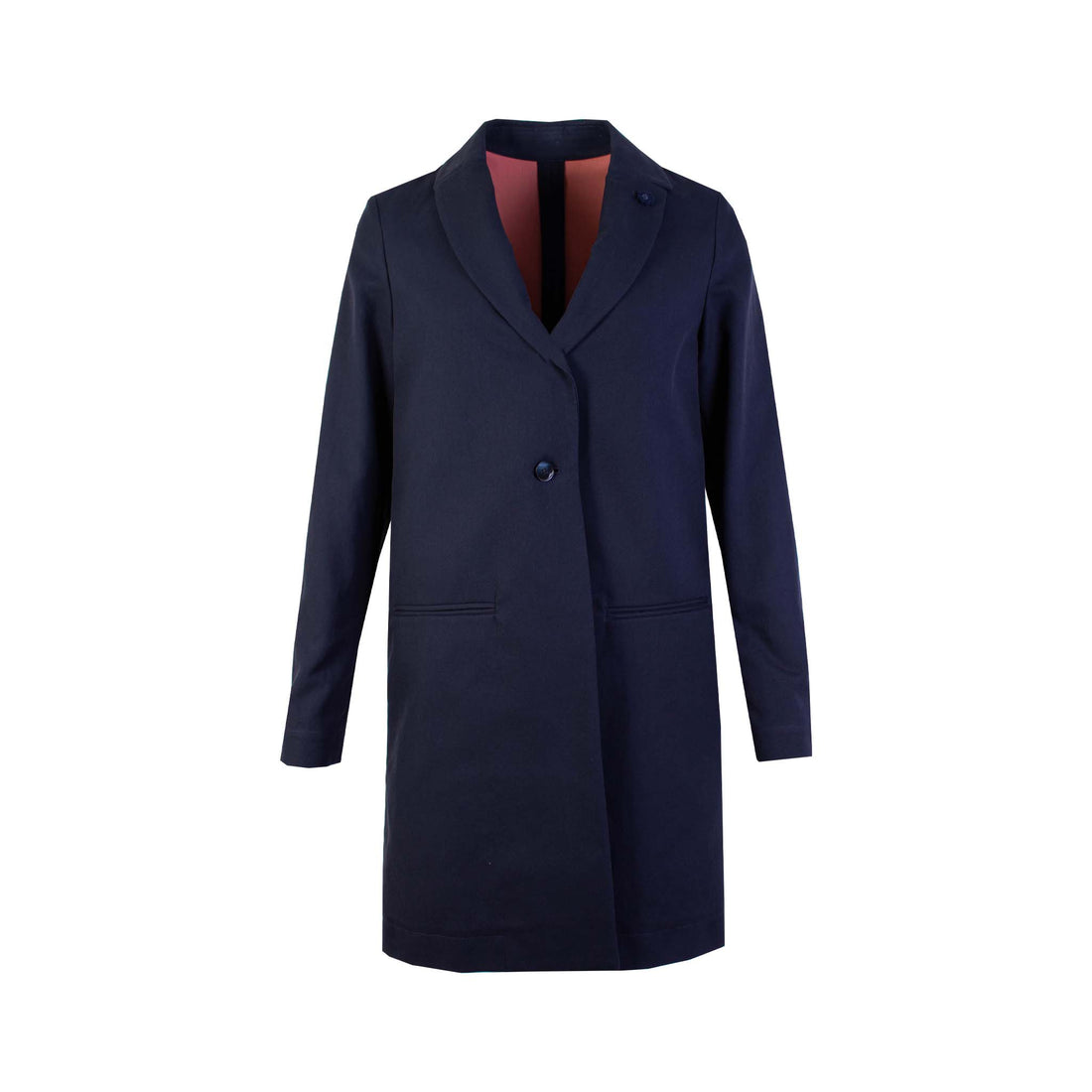 Lardini Blue Trench Cotton Coat