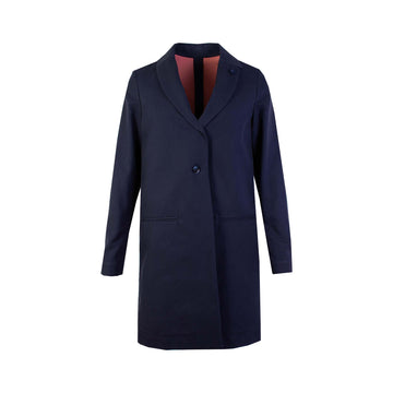 Lardini Elegant Blue Cotton Trench Jacket