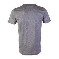 Lardini Elegant Grey Wool T-Shirt with Embroidered Detail