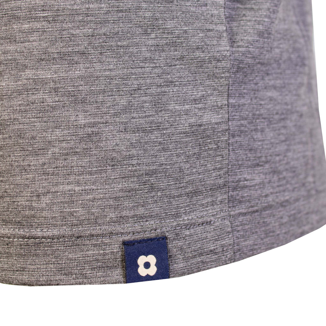 Lardini Elegant Grey Wool T-Shirt with Embroidered Detail