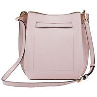 Michael Kors Emilia Small Powder Blush Pebble Leather Bucket Messenger Handbag