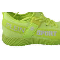 Philipp Plein Green CARTER Logo Hi-Top Sneakers Shoes