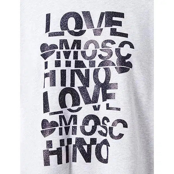 Love Moschino Gray Cotton Sweater