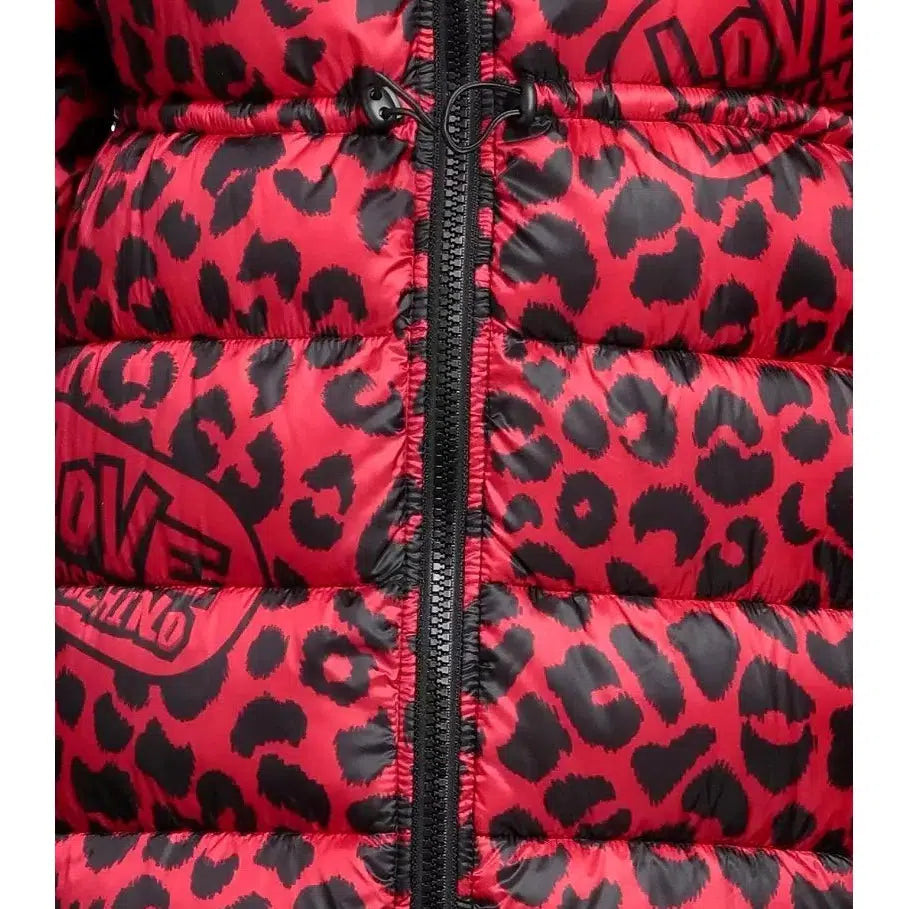 Love Moschino Red Polyester Jackets & Coat