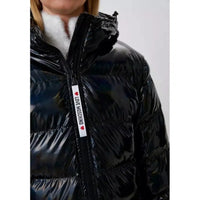 Love Moschino Elegant Painted Effect Long Down Jacket