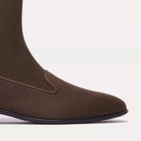 Charles Philip Elegant Suede Ankle Boots with Rubber Sole