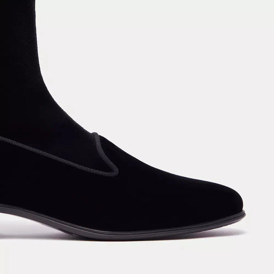 Charles Philip Elegant Velvet Ankle Boots for Women