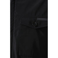 Dolce & Gabbana Elegant Dark Blue Technical Fabric Coat