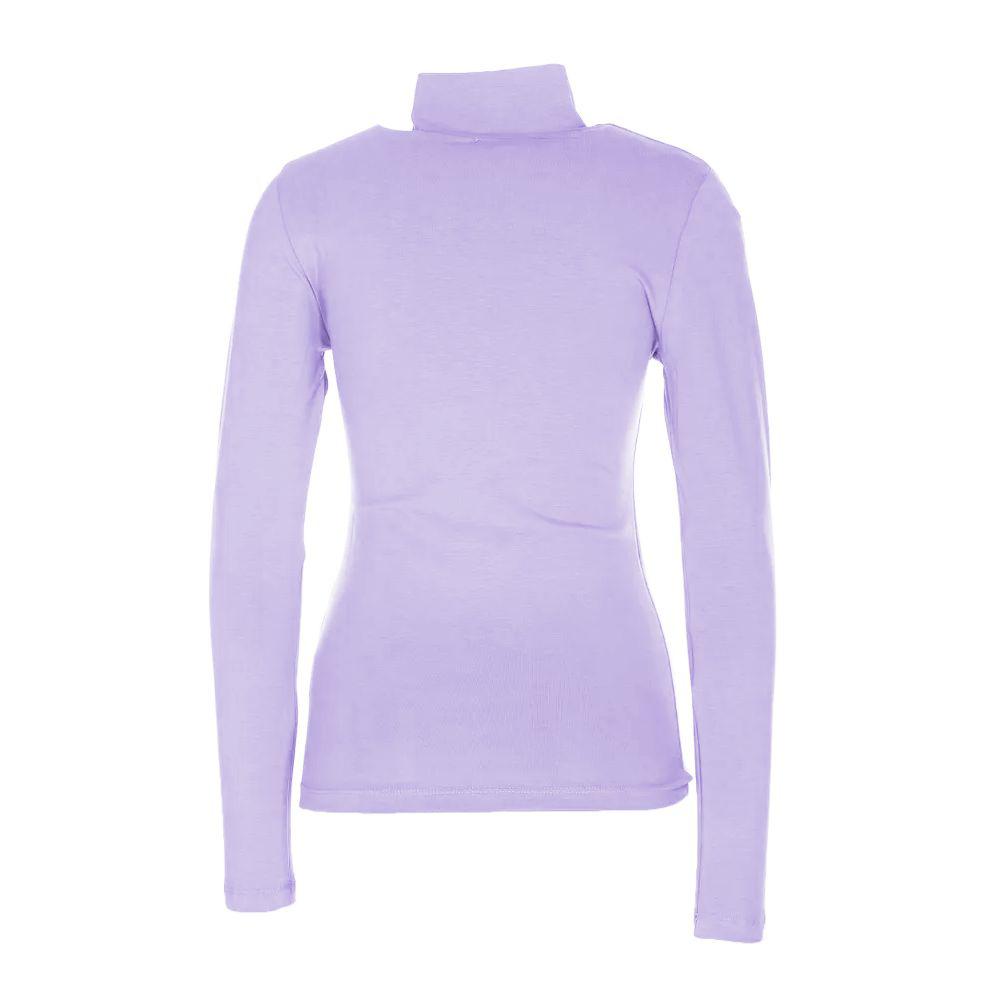 Hinnominate Chic Purple Turtleneck Lightweight Sweater