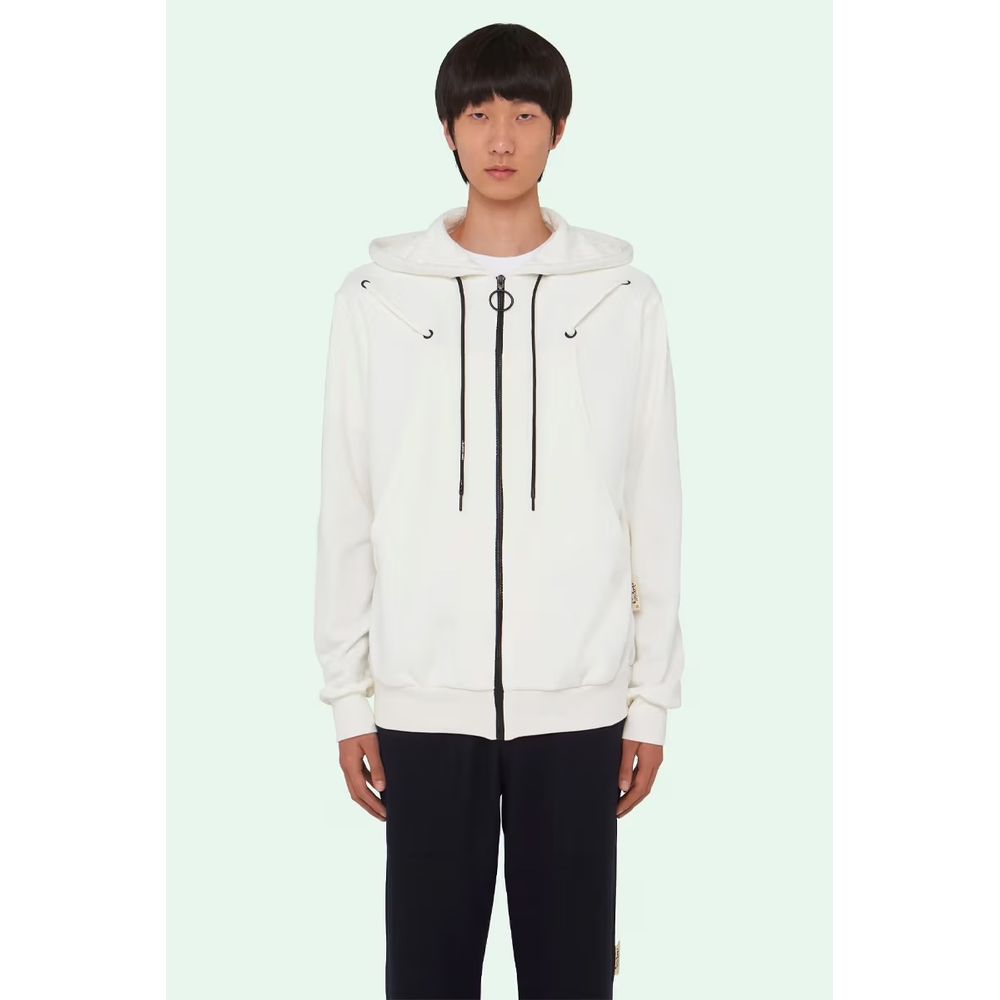 Off-White Elevated Casual Sweatshirt - Timeless White