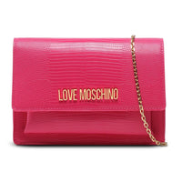 Love Moschino Chic Fuchsia Faux Leather Shoulder Bag
