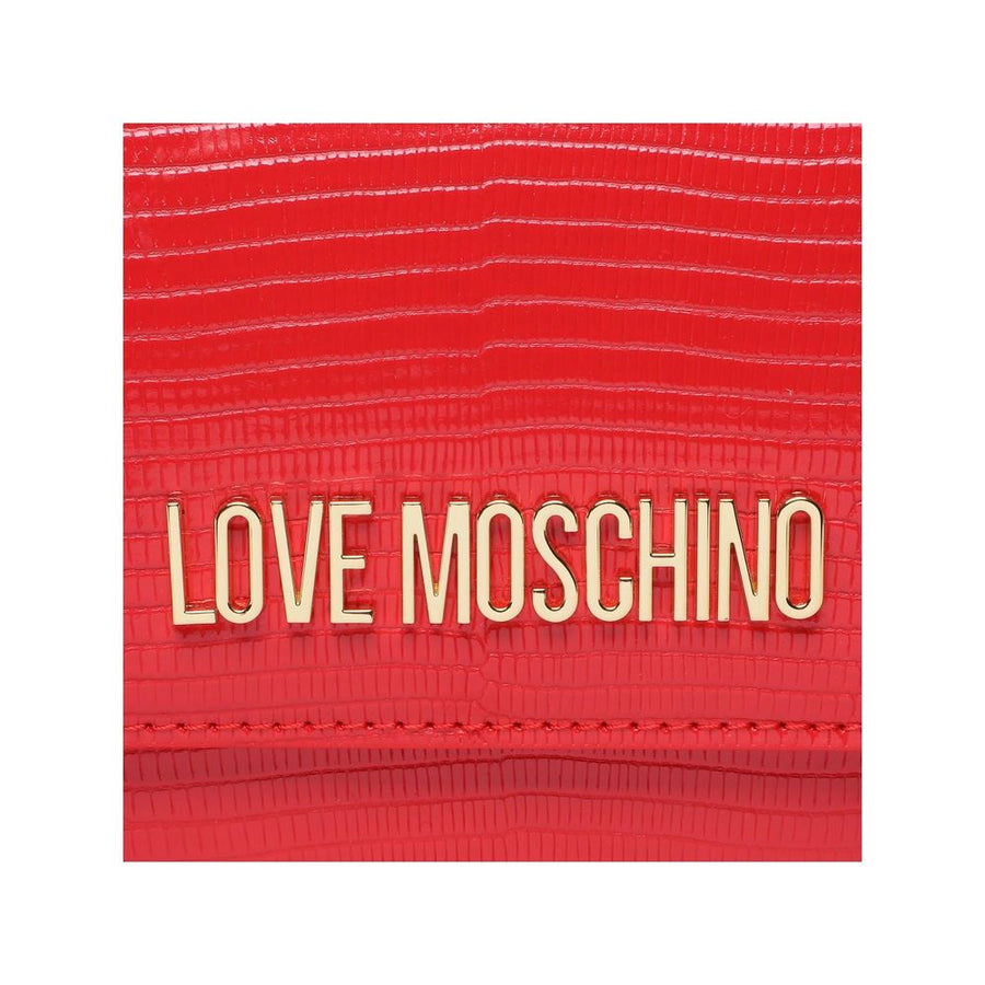 Love Moschino Chic Faux Leather Pink Shoulder Bag
