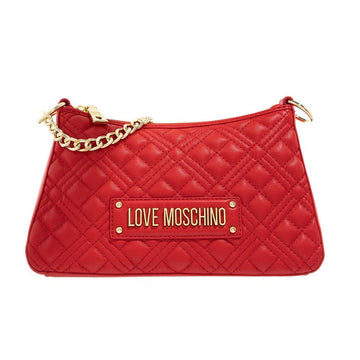 Love Moschino Chic Pink Hobo Shoulder Bag with Gold Accents