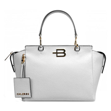 Baldinini Trend White Leather Di Calfskin Handbag