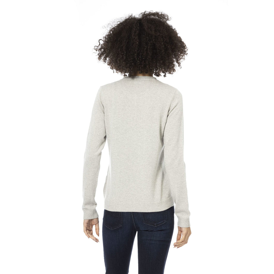 Baldinini Trend Gray Wool Sweater