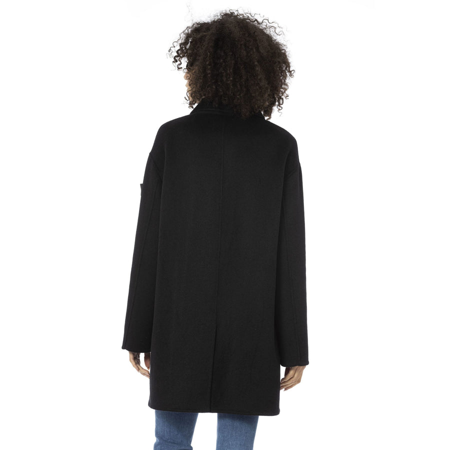 Baldinini Trend Black Wool Jackets & Coat