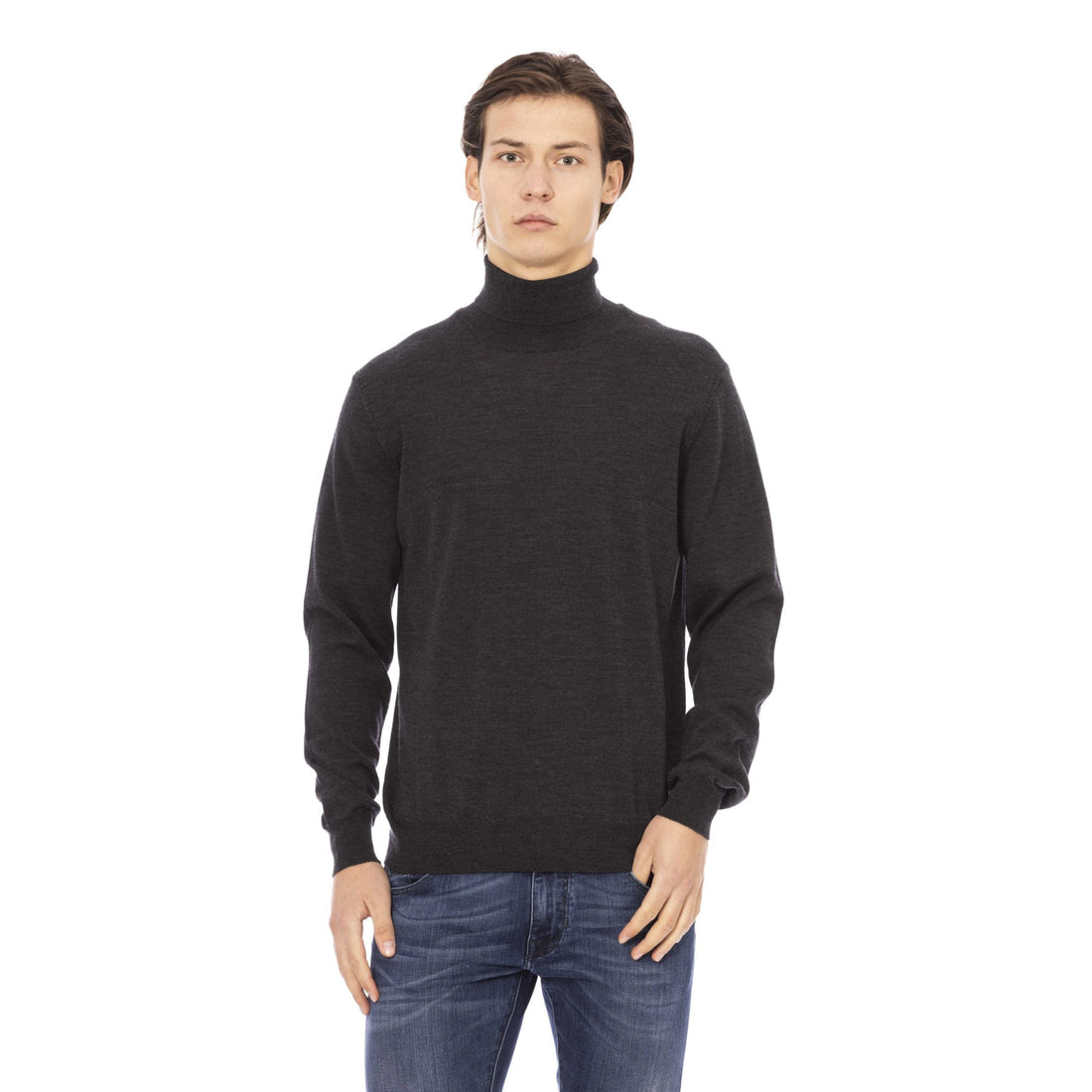 Baldinini Trend Brown Fabric Sweater