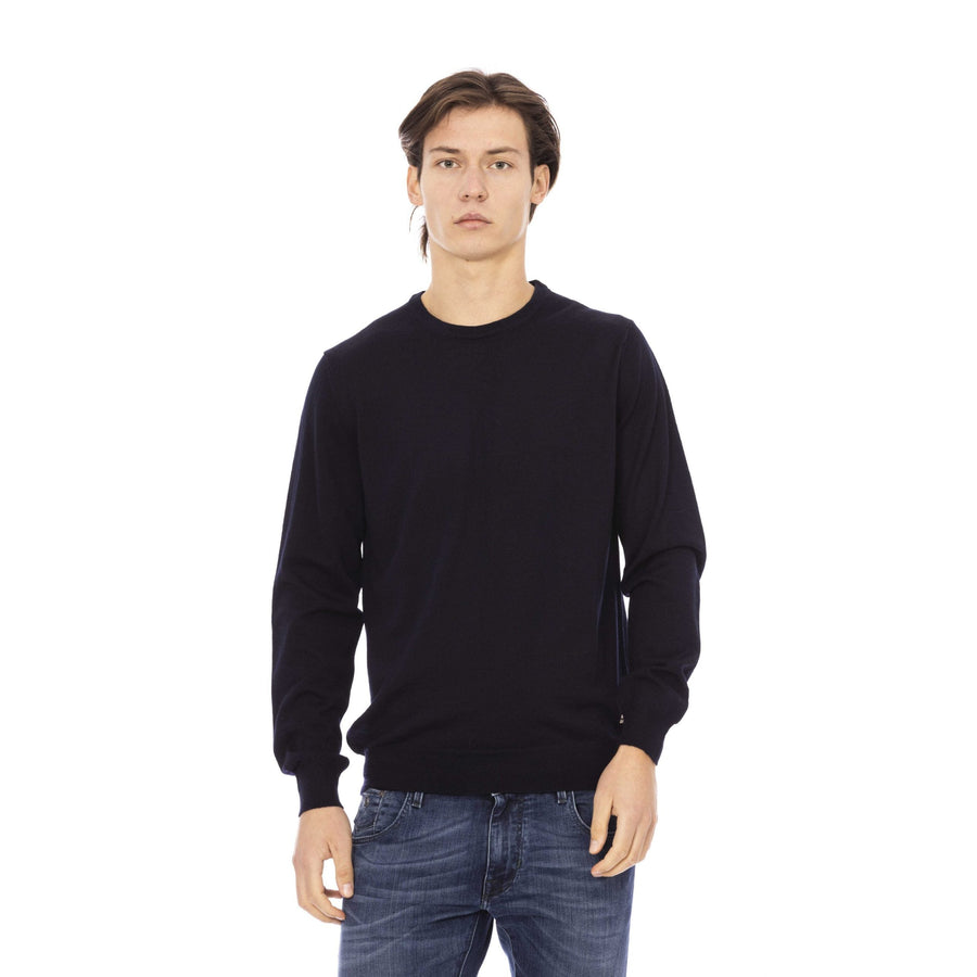 Baldinini Trend Blue Fabric Sweater