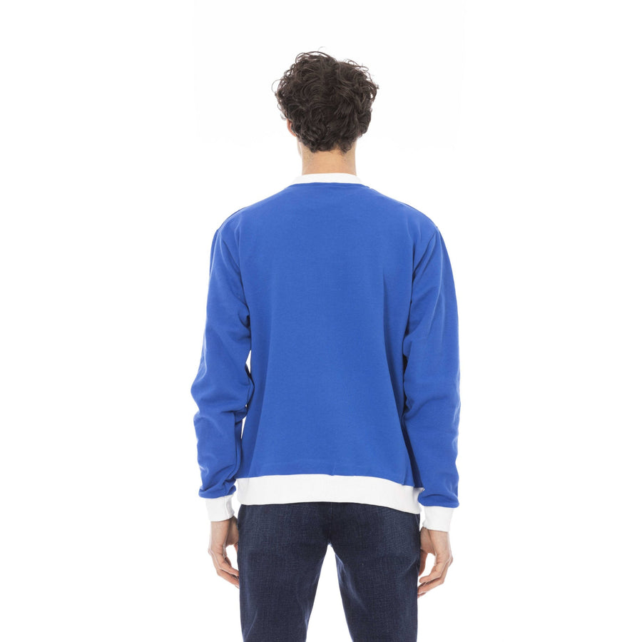 Baldinini Trend Blue Cotton Sweater