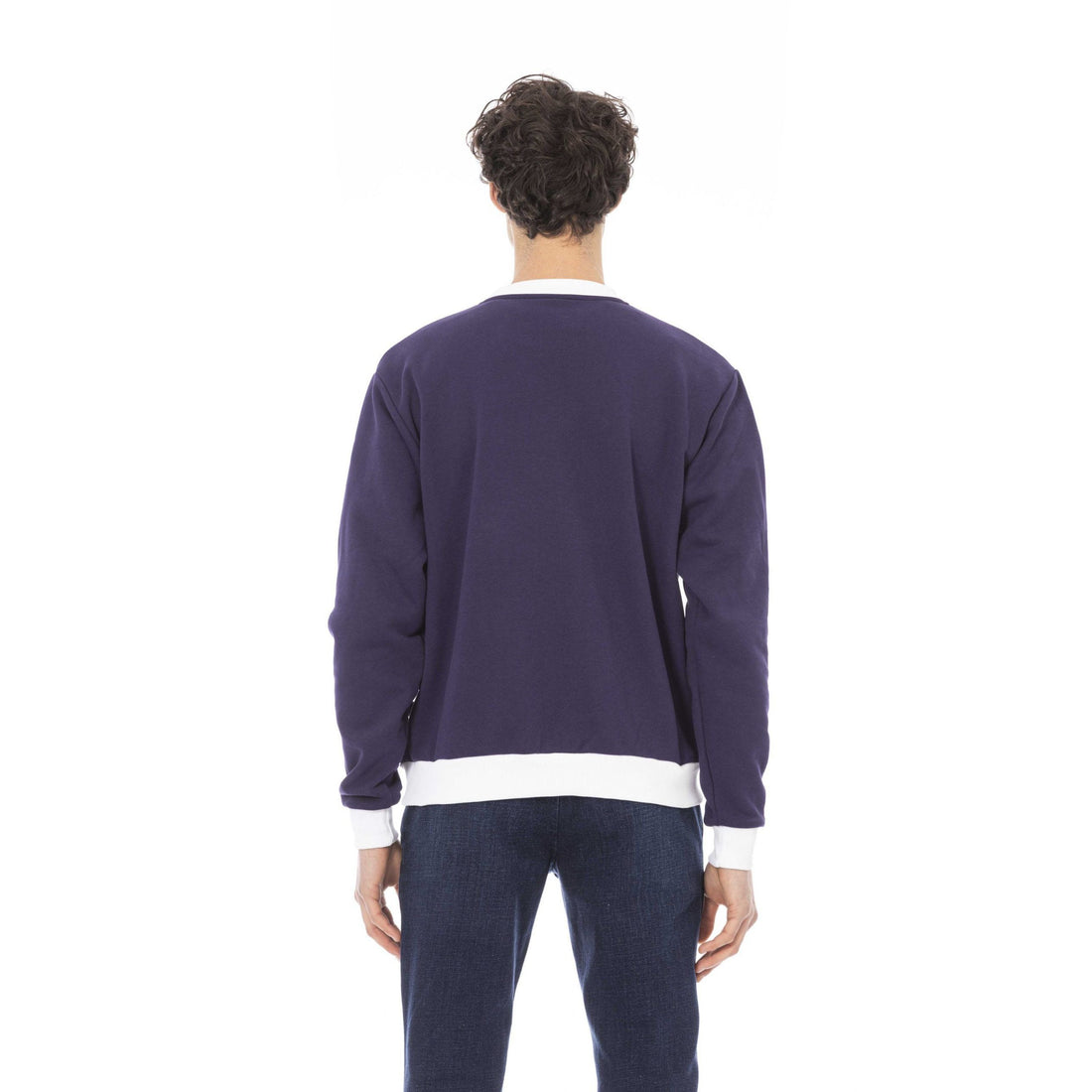 Baldinini Trend Purple Cotton Sweater