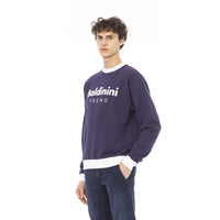 Baldinini Trend Elegant Purple Cotton Sweatshirt