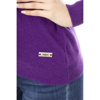 Baldinini Trend Purple Wool Sweater