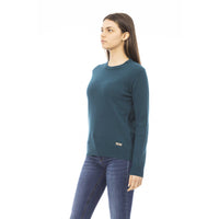 Baldinini Trend Green Wool Sweater