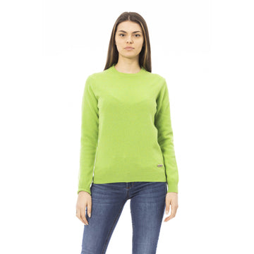 Baldinini Trend Elegant Wool-Cashmere Crewneck Sweater