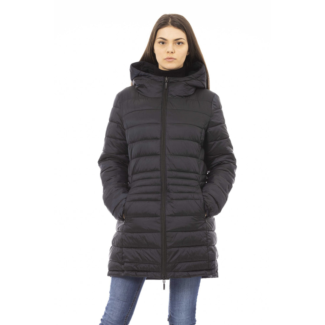 Baldinini Trend Chic Double-Faced Down Jacket with Monogram
