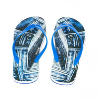 Just Cavalli Trendy Light Blue Flip Flops for Men