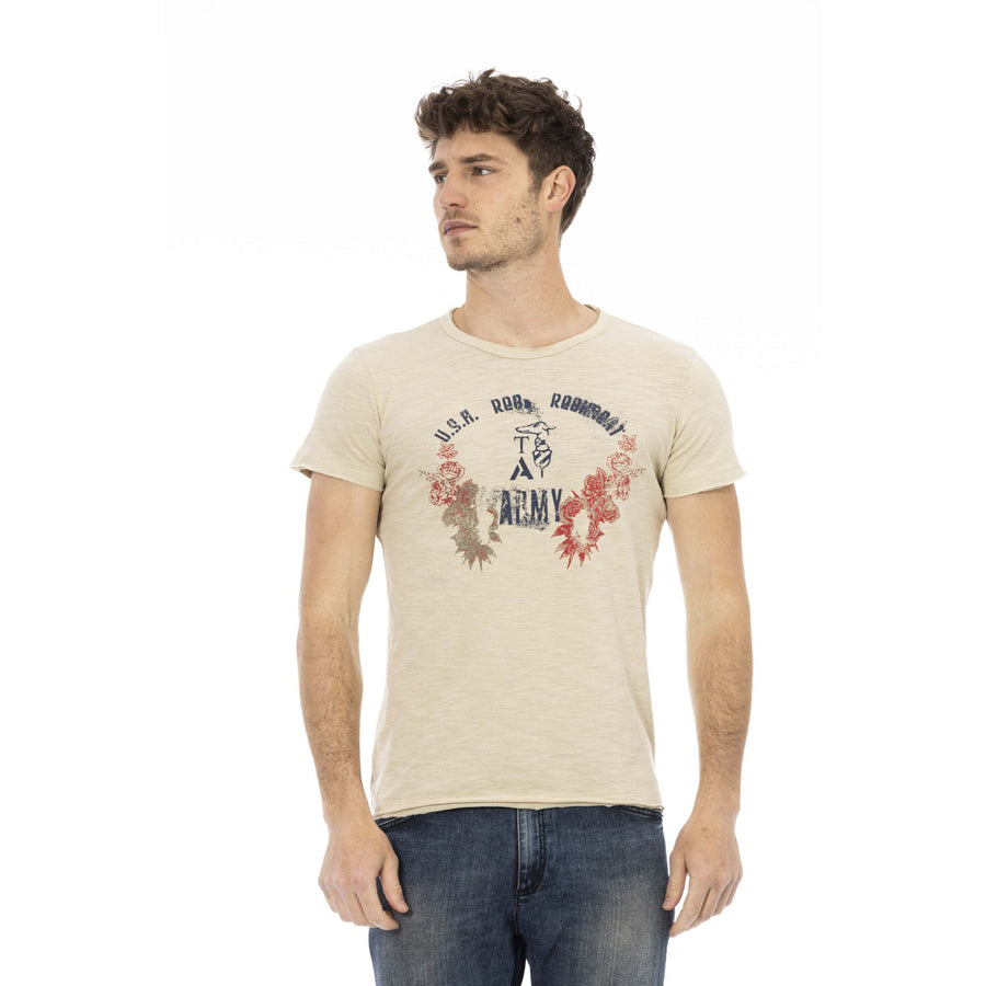 Trussardi Action Beige Cotton T-Shirt