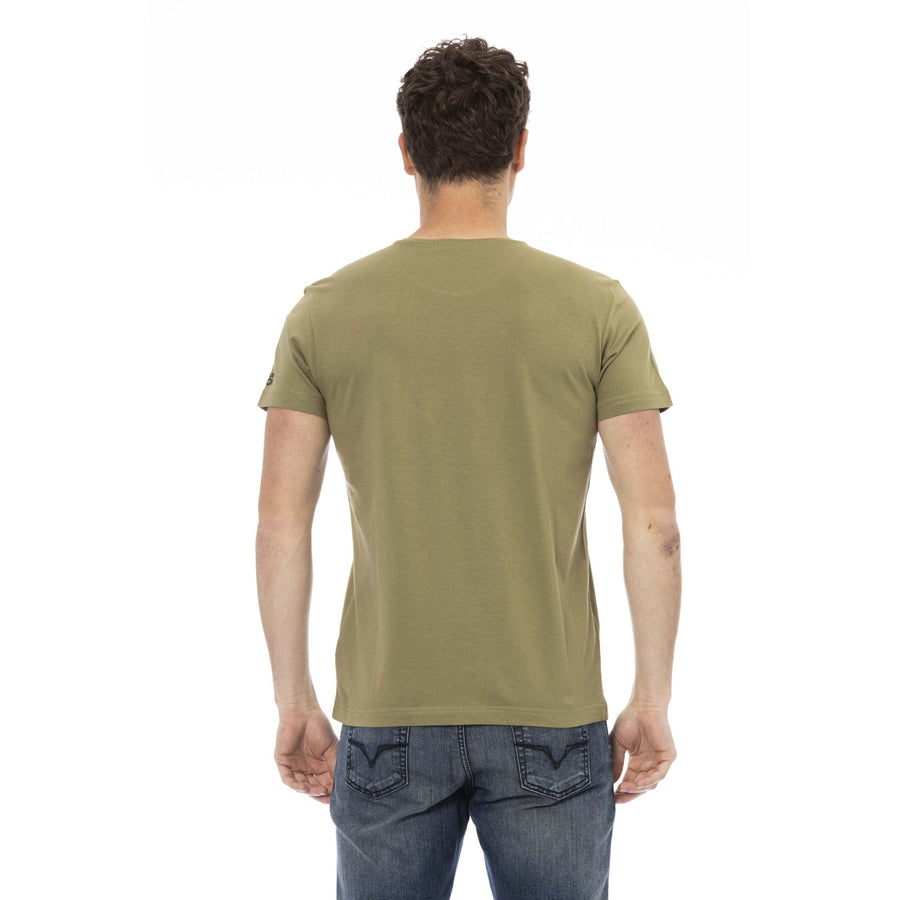 Trussardi Action Green Cotton T-Shirt