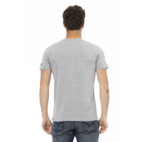 Trussardi Action Elegant Gray Short Sleeve Round Neck T-Shirt