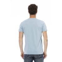 Trussardi Action Light Blue Cotton T-Shirt