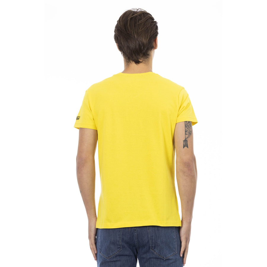 Trussardi Action Yellow Cotton T-Shirt
