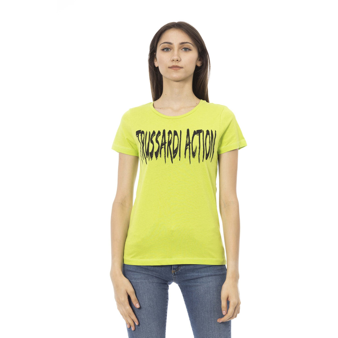 Trussardi Action Green Cotton Tops & T-Shirt