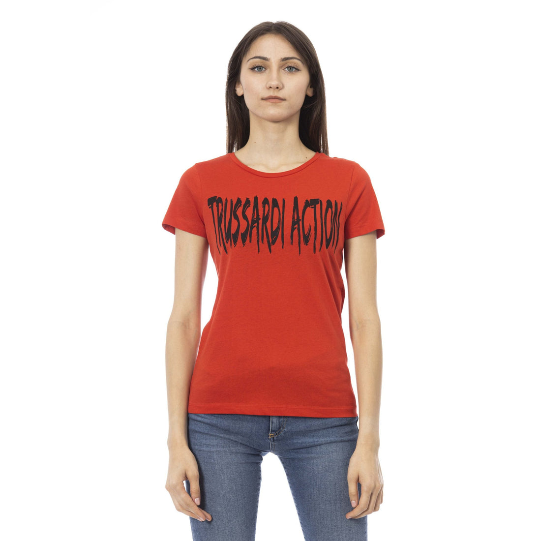 Trussardi Action Red Cotton Tops & T-Shirt