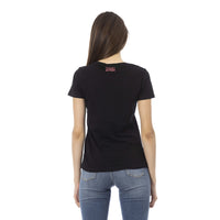 Trussardi Action Black Cotton Tops & T-Shirt