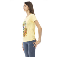 Trussardi Action Yellow Cotton Tops & T-Shirt