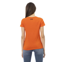 Trussardi Action Orange Cotton Tops & T-Shirt