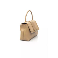 Baldinini Trend Beige Chic Shoulder Bag with Golden Details