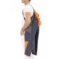 Distretto12 Versatile Blue Jacket with Backpack Braces