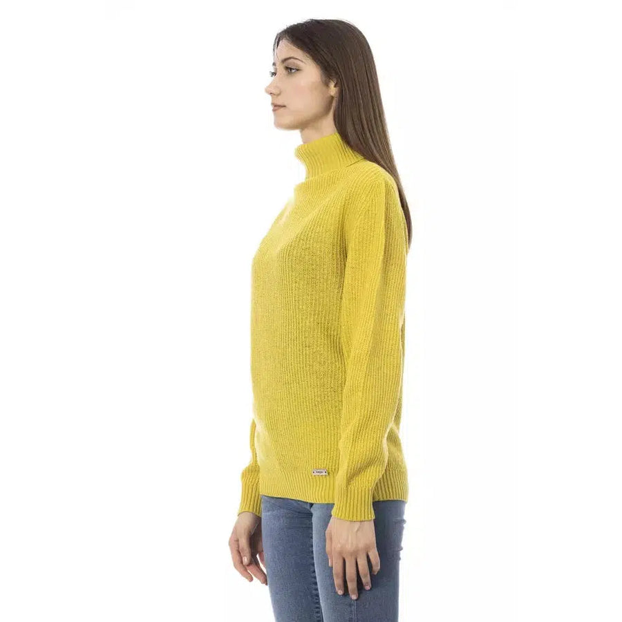 Baldinini Trend Yellow Wool Sweater