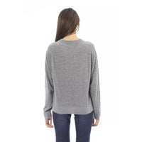Baldinini Trend Elegant Crew Neck Cashmere Blend Sweater